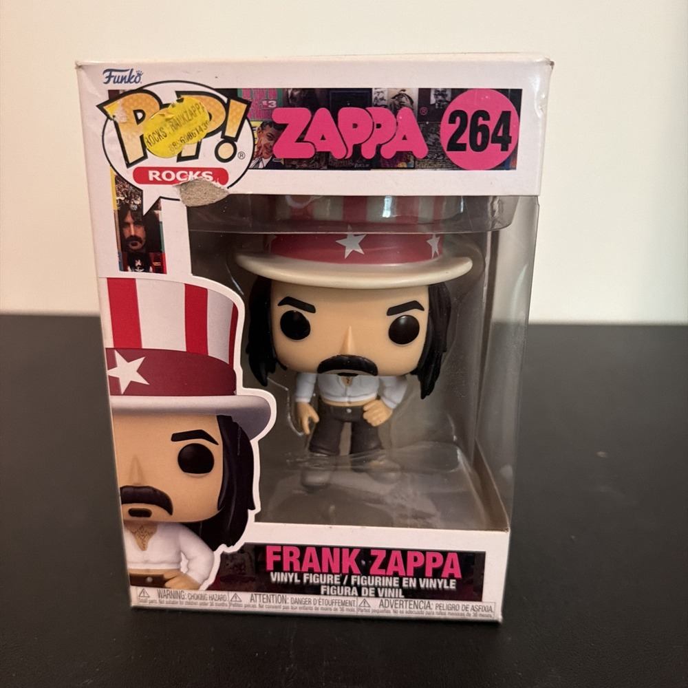 Funko Pop ROCKS #264 Frank Zappa Uncle Sam Vinyl Figure New In Box